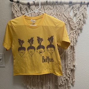 Punny Beatles (Beetles) crop top